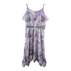 1989 Place Kids Casual Dress - Pink and Purple Paisley